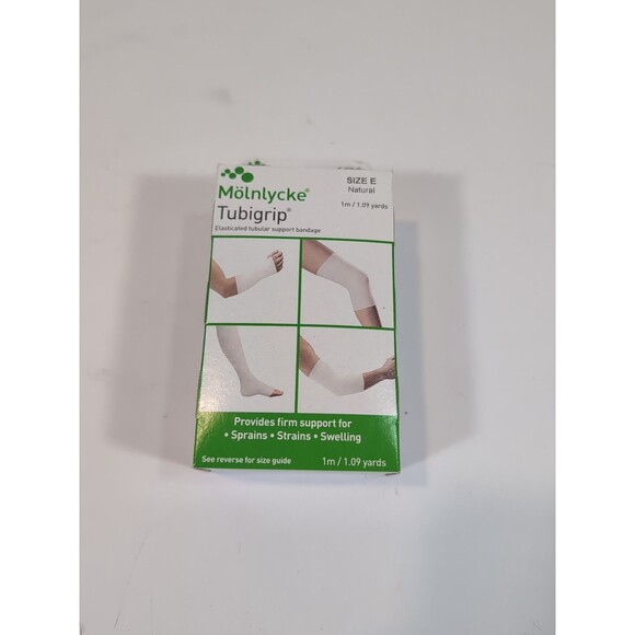 Molnlycke TUBIGRIP Size E Natural Elasticated Tubular Support Bandage 1M/1.09 Yd - Picture 1 of 4